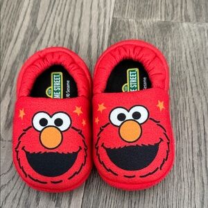 Sesame Street Elmo Red Slippers for Kids